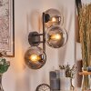 Gastor Kogellampje, Wandlamp Duidelijk, Rookkleurig, 3-lichts