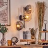 Gastor Kogellampje, Wandlamp Amber, Duidelijk, Rookkleurig, 3-lichts