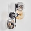 Gastor Kogellampje, Wandlamp Amber, Duidelijk, Rookkleurig, 3-lichts