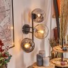 Gastor Kogellampje, Wandlamp Amber, Duidelijk, Rookkleurig, 3-lichts