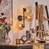 Gastor Kogellampje, Wandlamp Amber, 3-lichts
