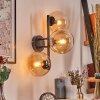 Gastor Kogellampje, Wandlamp Amber, Duidelijk, 3-lichts