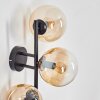 Gastor Kogellampje, Wandlamp Amber, Duidelijk, 3-lichts