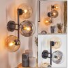 Gastor Kogellampje, Wandlamp Amber, Duidelijk, Rookkleurig, 3-lichts