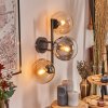 Gastor Kogellampje, Wandlamp Amber, Duidelijk, Rookkleurig, 3-lichts