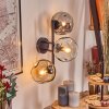 Gastor Kogellampje, Wandlamp Amber, Duidelijk, Rookkleurig, 3-lichts