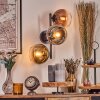 Koyoto Kogellampje, Wandlamp Chroom, Goud, Duidelijk, Koperkleurig, Rookkleurig, 3-lichts