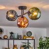 Ripoll Plafondlamp, Kogellampje Blauw, Groen, Koperkleurig, 3-lichts