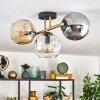 Ripoll Plafondlamp, Kogellampje Goud, Zwart, 3-lichts