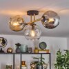 Ripoll Plafondlamp, Kogellampje Goud, Zwart, 3-lichts