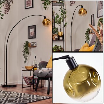 Ripoll Staande lamp Zwart, 1-licht