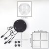 Ripoll Hanglamp, Kogellampje, Cluster hanglamp Duidelijk, 4-lichts