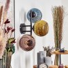 Koyoto Kogellampje, Wandlamp Blauw, Goud, Koperkleurig, 3-lichts