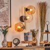 Koyoto Kogellampje, Wandlamp Goud, Zwart, 3-lichts