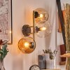 Koyoto Kogellampje, Wandlamp Goud, Zwart, 3-lichts