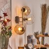 Koyoto Kogellampje, Wandlamp Goud, Zwart, 3-lichts