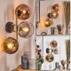 Koyoto Kogellampje, Wandlamp Goud, Zwart, 3-lichts