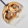 Ripoll Plafondlamp, Kogellampje Chroom, Goud, Duidelijk, Koperkleurig, Rookkleurig, 5-lichts