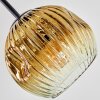 Ripoll Plafondlamp, Kogellampje Chroom, Goud, Duidelijk, Koperkleurig, Rookkleurig, 5-lichts