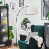 Bassagoda Staande lamp Chroom, Zwart, 1-licht
