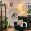 Bassagoda Staande lamp Chroom, Zwart, 1-licht