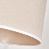 Bassagoda Staande lamp, Booglampen Chroom, Zwart, 1-licht, Stoffen lampenkap
