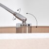 Bassagoda Staande lamp Chroom, Zwart, 1-licht