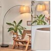Bassagoda Staande lamp Chroom, Zwart, 1-licht