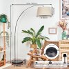 Bassagoda Staande lamp Chroom, Zwart, 1-licht