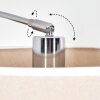Bassagoda Staande lamp Chroom, Zwart, 1-licht