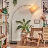 Bassagoda Staande lamp Chroom, Zwart, 1-licht