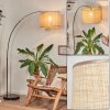 Sabadim Staande lamp Chroom, Zwart, 1-licht