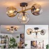Ripoll Plafondlamp, Kogellampje Goud, Zwart, 3-lichts