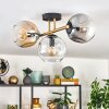 Ripoll Plafondlamp, Kogellampje Goud, Zwart, 3-lichts