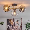 Ripoll Plafondlamp, Kogellampje Goud, Zwart, 3-lichts