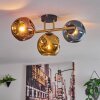 Ripoll Plafondlamp, Kogellampje Goud, Zwart, 3-lichts