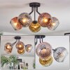 Ripoll Plafondlamp, Kogellampje Goud, Duidelijk, Koperkleurig, Rookkleurig, 5-lichts