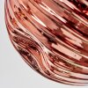 Ripoll Plafondlamp, Kogellampje Chroom, Goud, Koperkleurig, Rookkleurig, 5-lichts