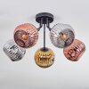 Ripoll Plafondlamp, Kogellampje Chroom, Goud, Koperkleurig, Rookkleurig, 5-lichts