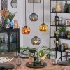 Ripoll Hanglamp, Kogellampje, Cluster hanglamp Blauw, Goud, Koperkleurig, 4-lichts