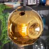 Ripoll Hanglamp, Kogellampje, Cluster hanglamp Blauw, Goud, Koperkleurig, 4-lichts