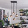 Ripoll Hanglamp, Kogellampje, Cluster hanglamp Rookkleurig, 4-lichts