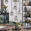 Ripoll Hanglamp, Kogellampje, Cluster hanglamp Duidelijk, Rookkleurig, 4-lichts