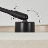 Bassagoda Staande lamp, Booglampen Zwart, 1-licht, Stoffen kap