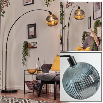 Koyoto Staande lamp, Booglampen Zwart, 1-licht