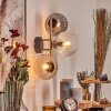 Koyoto Kogellampje, Wandlamp Goud, Zwart, 3-lichts