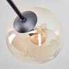 Koyoto Plafondlamp, Kogellampje 78 cm Amber, Duidelijk, Rookkleurig, 6-lichts