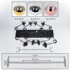 Gastor Hanglamp, Kogellampje, Hanglamp Chroom, Goud, Duidelijk, Koperkleurig, Rookkleurig, 8-lichts