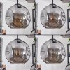 Ripoll Hanglamp, Kogellampje, Cluster hanglamp Rookkleurig, 4-lichts