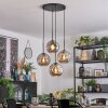 Ripoll Hanglamp, Kogellampje, Cluster hanglamp Rookkleurig, 4-lichts